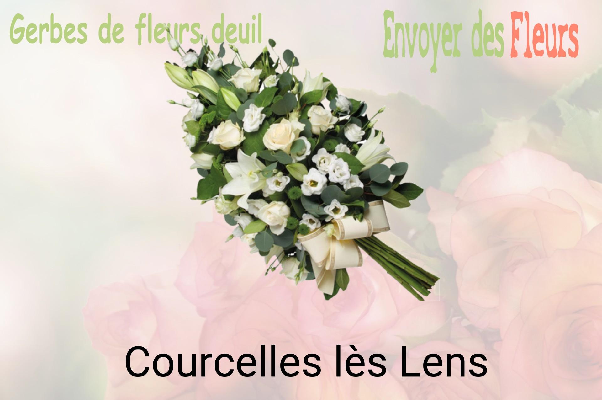 Gerbe de fleurs de deuil livrée à Courcelles-lès-Lens